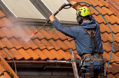 Démoussage et hydrofuge de toiture à Houeydets